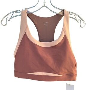 NWT Calme Color Blocked Sports Bra XL